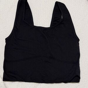 Comfort Crop Tank Bra - Black